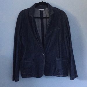 Denim blazer outerwear